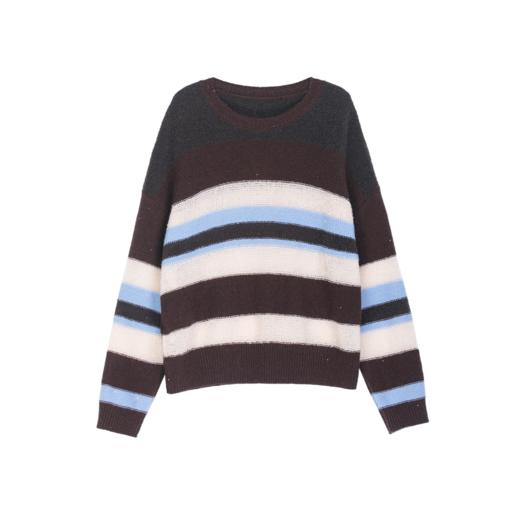 SNE8BE233诗梦拼色条纹毛衫 商品图4