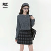 P&X设计师女装2025冬季A字包臀格纹百搭半身短裙825407090 格子 商品缩略图2