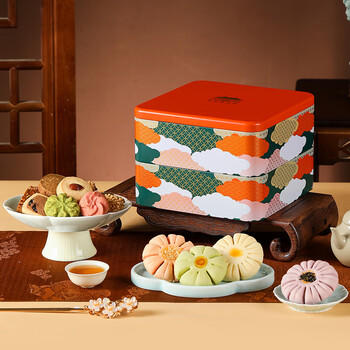 皇家尚食局X西安博物院 曲奇饼干年货礼盒590g 糕点休闲零食陕西特产 商品图0