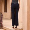半身缘女裤 秋季修身莫代尔高腰松紧腰喇叭裤253202M10320034 商品缩略图5