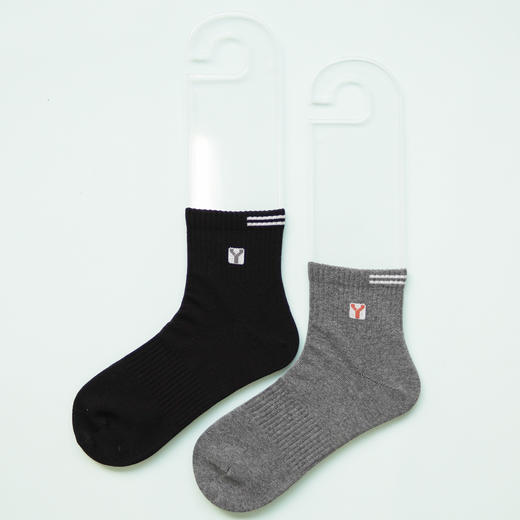 【2双装】男士四季棉袜中筒运动休闲袜男棉袜【6双6折 2521101】 商品图5