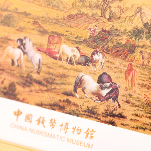 2026《骏马载福》金雕版画 ，中国钱币博物馆打造，取郎世宁百骏图成黄金版画 商品图4