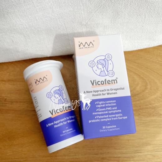 【卵巢健康 花园泌尿双管齐下】维可芬女性益生菌 30粒 新加坡 Vicofem维可芬 商品图0