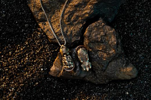 【宫里上新】吸钱貔貅-白铜貔貅套装（含链） 商品图4