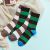 【59元3双】女士时尚中长筒棉袜宽条纹女士袜子四季双针棉袜【1双装 2522506】 商品缩略图3