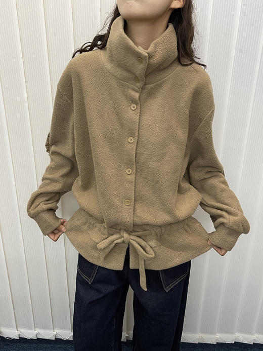 CryingCenter摇粒绒轻量收腰抽绳长袖外套开衫 哭喊中心 商品图7