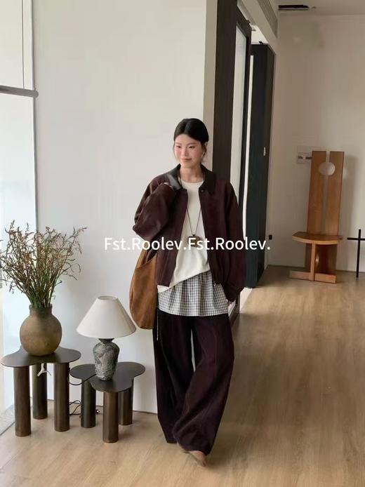 GZ兔绒加厚内胆翻领韩系高级感麂皮绒外套(LH)(LD)-纪念日百货168196001 商品图4