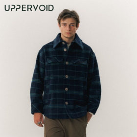 GRAM法兰绒衬衫运动休闲复古翻领外套男新款UPPERVOID二普纬度