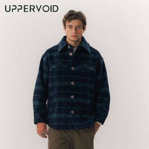 GRAM法兰绒衬衫运动休闲复古翻领外套男新款UPPERVOID二普纬度 商品图0