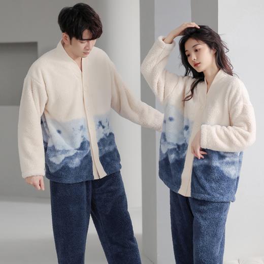 男女法兰绒家居服套装 | 厚实保暖防风 抗寒锁温 软软糯糯温暖整个冬季 多种款式任选 商品图2
