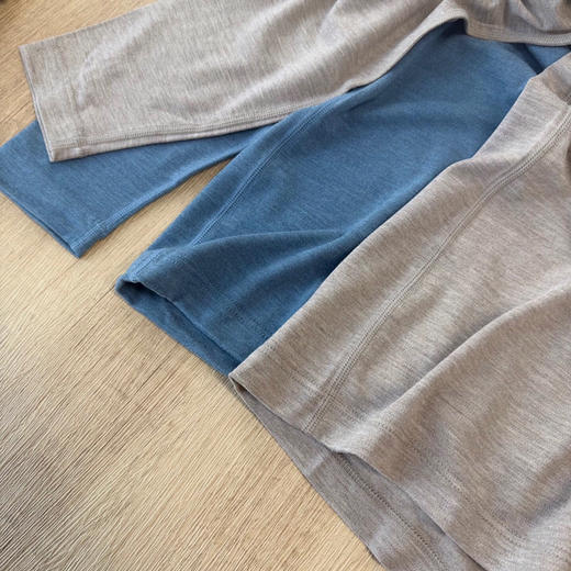 SUNJ176男士色纺发热套装 商品图6