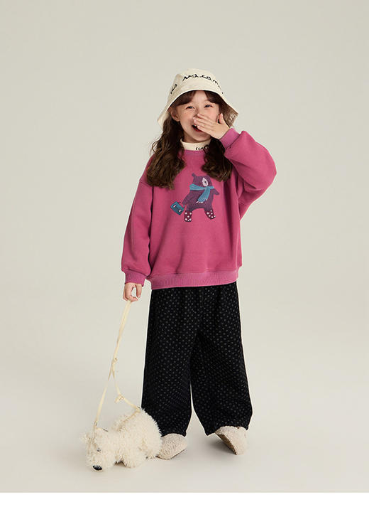 【57.8任选2件】贝叮熊奥粒绒休闲潮童卫衣 商品图2