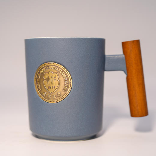天津大学文创木柄咖啡杯 商品图3