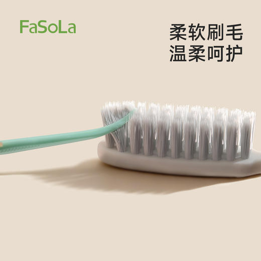 FaSoLa牙刷大头软毛成人家用情侣女生可爱韩式牙刷高颜值易洁大头牙刷 商品图7
