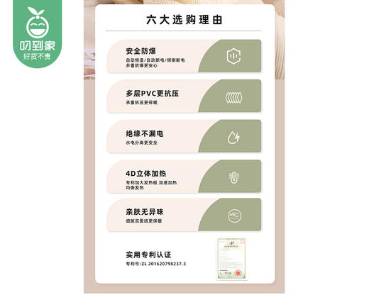 爱登萌骨电热水袋（浅绿色）/1件 商品图1