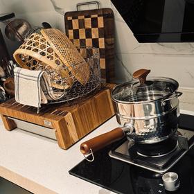 [屁侠推荐]易铂 316L五层钢雪平锅 0涂层 炖煮炸 一锅搞定