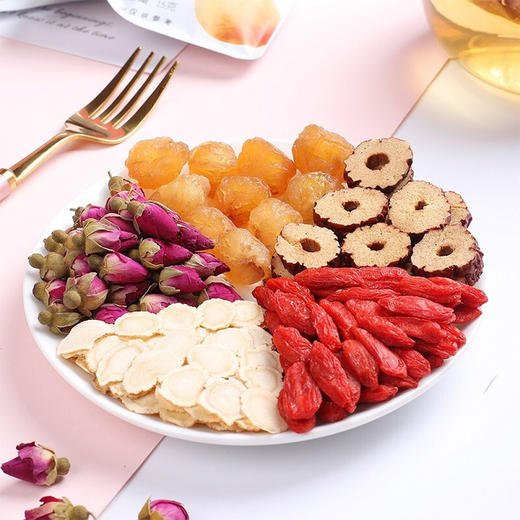 福东海 颜气茶 玫瑰红枣桂圆枸杞茶120克（15克*8袋）人参红枣桂圆枸杞龙眼茶玫瑰养生茶 商品图2