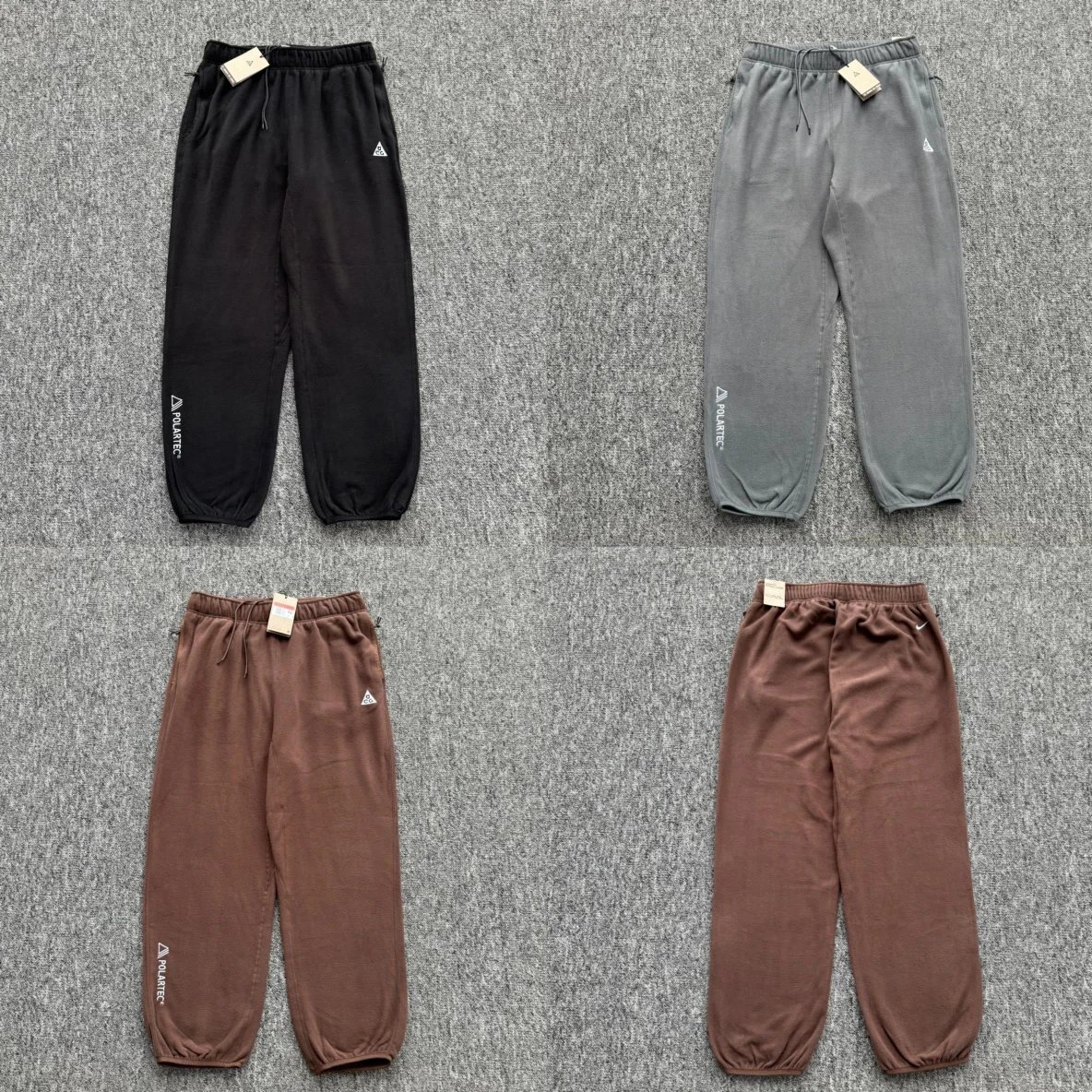 三色发售！！AC*Polartec 刺绣Logo 机能户外 双面摇粒绒 运动束口休闲卫裤