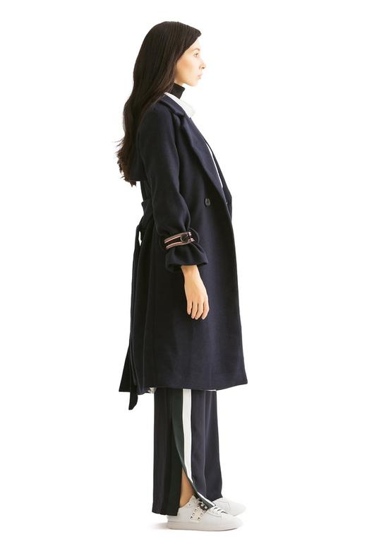 SUMMER & SAGE 英伦风藏青色呢大衣 964 商品图5