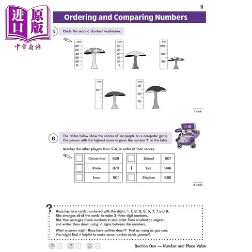 预售 【中商原版】英国原版CGP 小学三年级数学练习册2册 基础+拓展 KS2 Maths Targeted Question Book Challenging Maths Year 3 商品图2