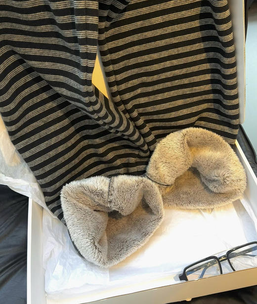 韩国订单加绒条纹卫裤哈伦裤11121 商品图9