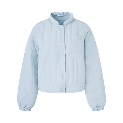 90白鸭绒短款羽绒服外套防风保暖立领减龄WLZD2514203 商品图4