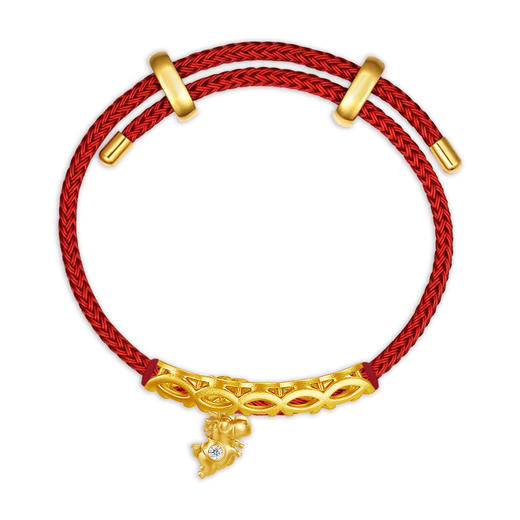 严选 | 26年新品马上钻钱莫桑钻足金999/0.03g红手绳 新春喜庆福气幸运红手链 商品图11