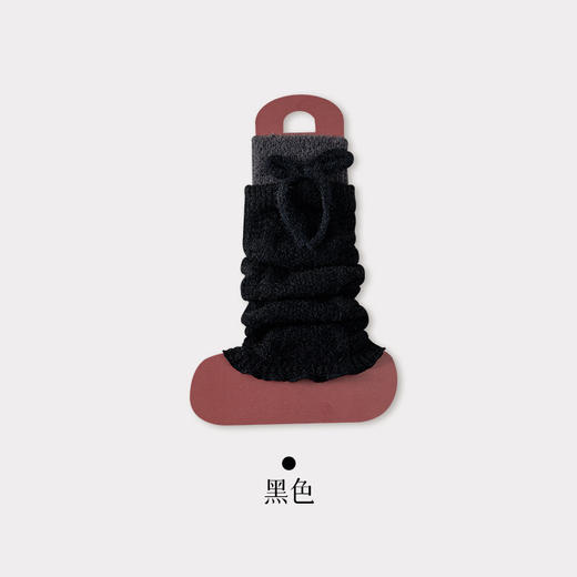 【YW】无忧购25元2件绑带蝴蝶结袜套女秋冬季学院风日系Y2k保暖毛绒堆堆袜针织小腿套（截单后3-5天发货) 商品图5