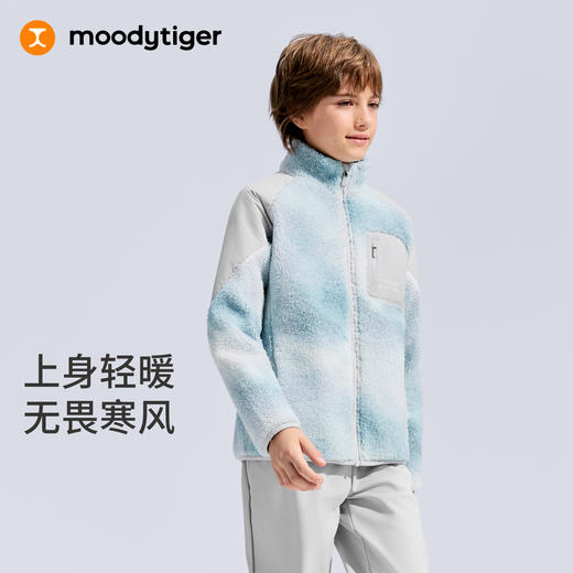 【大J专属】男女童时尚印花运动风加绒保暖外套54210401/54110402 商品图5