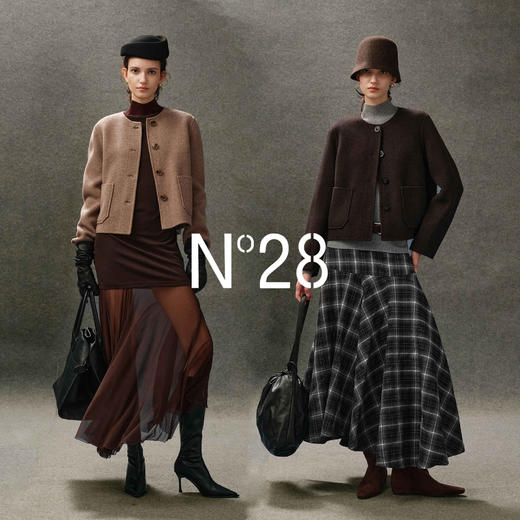 N°28【颗粒羊绒】毛呢外套女秋季高级感绵羊毛上衣8855A1D721 商品图1