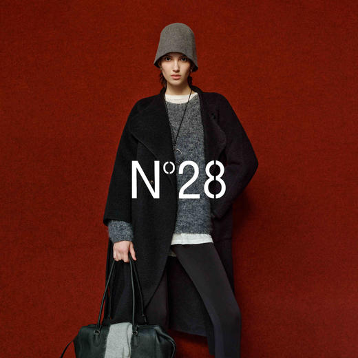 N°28 100%绵羊毛圆领套头毛衣女 2025新款秋季慵懒风针织衫上衣895392M021 商品图4