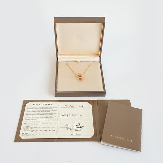 【95新】BVLGARI宝格丽B.zero1系列18K玫瑰金弹簧项链链长约45cm中性款131125AK30 商品图1