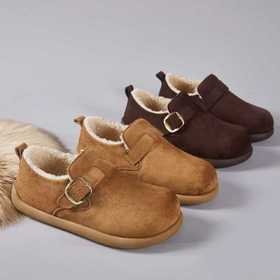 【HF】无忧购冬季加绒男款潮流休闲平底一脚蹬勃肯鞋6502（截单后3-5天发货）