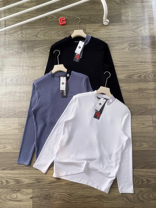 迪桑特高尔夫男士PRO系列亲肤针织打底衫半高领长袖T恤 商品图3