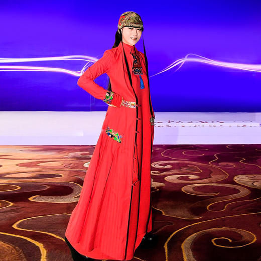 【杨老师同款】摇红民族风印花连衣裙 | 现货加急发 商品图0