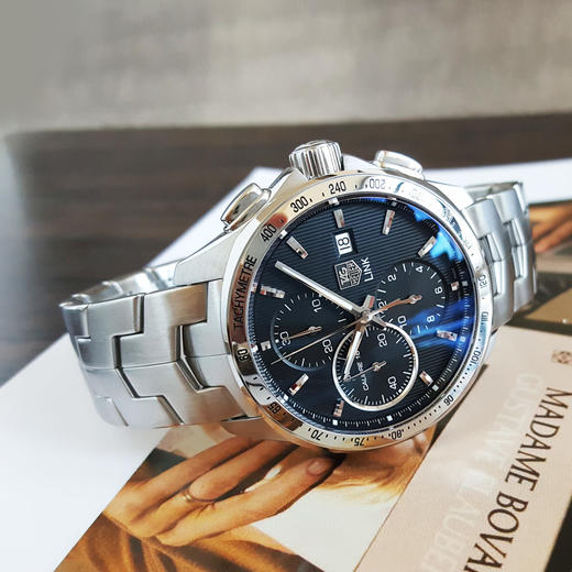 【95新】TAG HEUER泰格豪雅CTA2010.BA0952日期显示、计时自动机械43mm（男款）林肯系列 精钢041125NJS03 商品图4