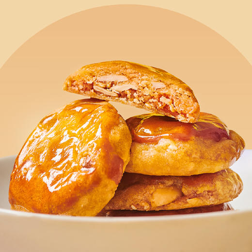 广州酒家 软脆双拼鸡仔饼2盒老字号糕点饼酥零食点心下午茶节日伴手礼 商品图2