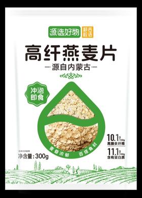      新品上市   蒙清高纤燕麦片300g*6