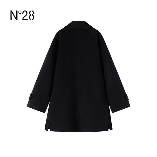 N°28 2025秋冬新款羊毛呢大衣女中长款通勤风显瘦韩版复古气质外套8855A1D598  商品图1