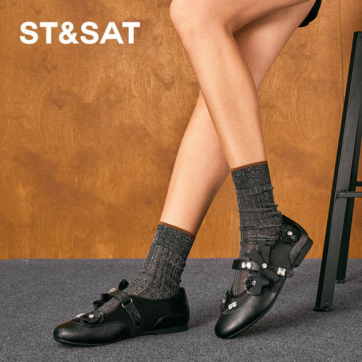 【派对焦点】星期六休闲花花平底玛丽珍SSD3111596 商品图4