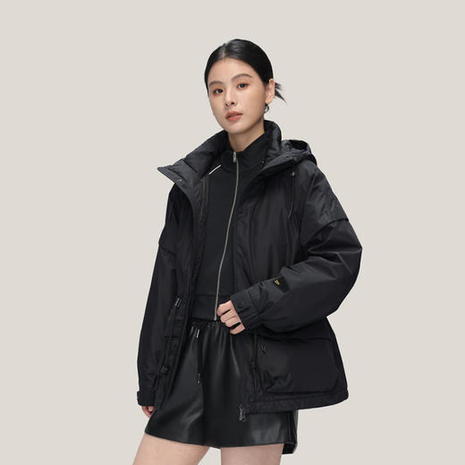 女士19088中长款束腰羽绒服 90鹅绒（常熟羽绒服工厂购） 商品图1