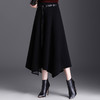加厚毛呢不规则半身裙，秋冬季新款遮胯中长款高腰a字裙 商品缩略图2