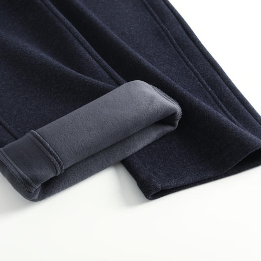 松紧腰加绒长款休闲裤，垂坠感修身直筒裤显瘦阔腿裤MYX-KDFY-25162-L 商品图3