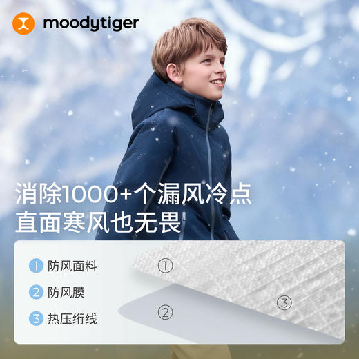 男女童冬季压胶加厚保暖防风鹅羽绒服54110704/54210704 商品图3