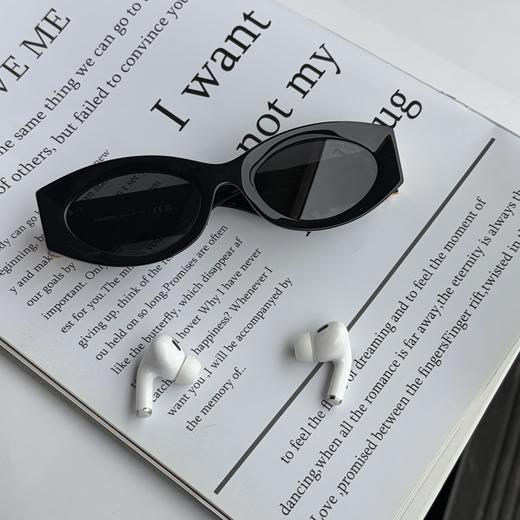 赵露思同款MIU 家logo装饰 椭圆形 太阳墨镜 商品图13