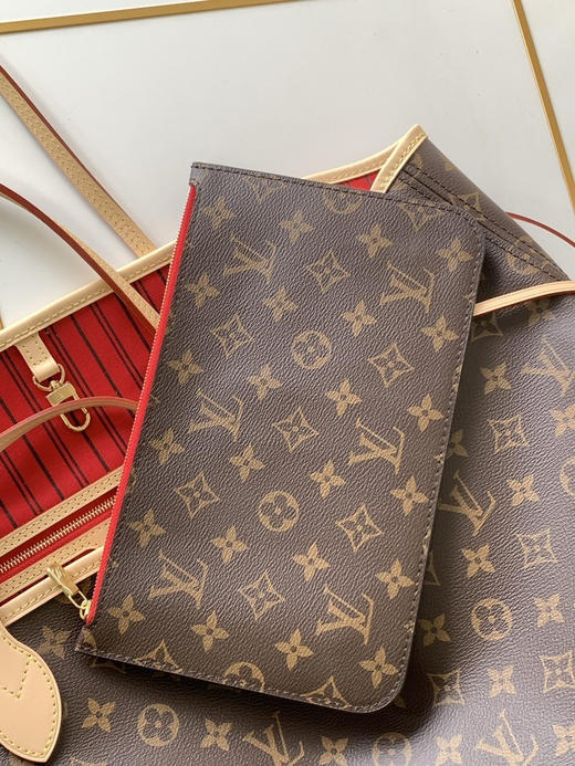 秋冬特惠💰1390 渠道级LV【全钢五金 变码芯片】te级LV 全套包装 40991老花红 经典购物袋 大号 商品图6