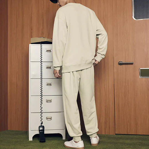 裁缝学苑MS14加绒运动套装落肩卫衣纸样卫裤男宽松束脚裤打版裁剪图纸 商品图1