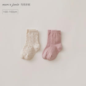 马克珍妮女童四季穿趣味波点短袜2025年新款551931