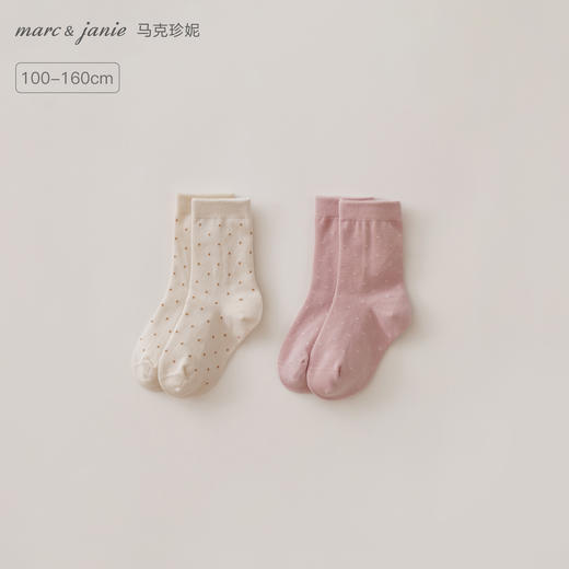马克珍妮女童四季穿趣味波点短袜2025年新款551931 商品图0