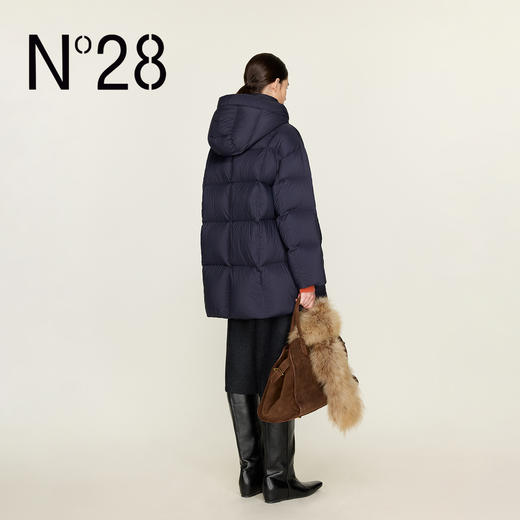 N°28 冬款连帽白鹅绒服厚款保暖羽绒外套8855A1Y261 商品图3
